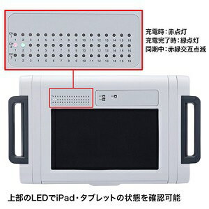 サンワサプライ iPad・タブレットトロリー 48台収納 スライド式収納部 総耐荷重120kg CAI-CAB24