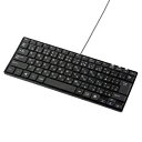 サンワサプライ 静音スリムキーボード 有線タイプ テンキーなし パンタグラフ方式 SKB-SL20BK(2)