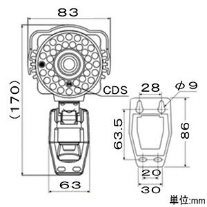 マザーツール 高画質Day&NightAHDカメラ 防水型 200万画素 フルHD録画対応SDレコーダー搭載 MTW-SD02FHD 3