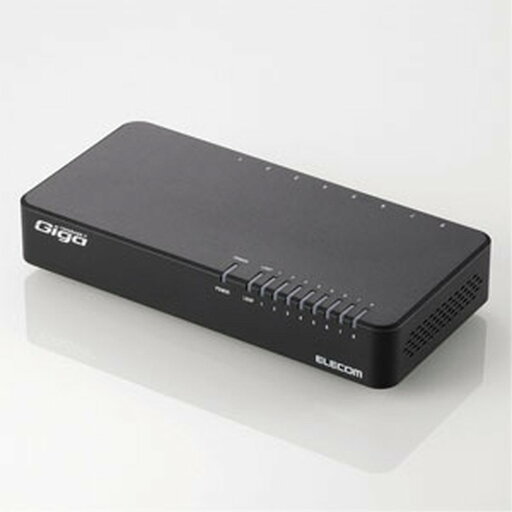 ELECOM ギガビットスイッチングハブ 1000BASE-T対応 プラスチック筐体 電源内蔵タイプ 8ポート エコ省電力タイプ ループ検知機能搭載 マグネット付 ブラック EHC-G08PN2-JB ELECOM ギガビットスイッチングハブ 1000BASE-T対応 プラスチック筐体 電源内蔵タイプ 8ポート エコ省電力タイプ ループ検知機能搭載 マグネット付 ブラック EHC-G08PN2-JB