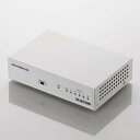 ELECOM スイッチングハブ 100BASE-TX対応 メタル筐体 電源内蔵タイプ 5ポート エコ省電力タイプ ループ検知機能搭載 マグネット付 EHC-F05MN-HJW(2)