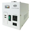日章工業 降圧変圧器 《ダウントランス SPXシリーズ》 AC110~127V 出力容量1600W USBポート2個付 SPX-1600U