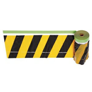 トラスコ中山 安全標示フィルム付粘着テープ 200mm×20m 黄/黒 THMT-1