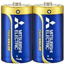 三菱 アルカリ乾電池 長持ちハイパワー EXシリーズ 単1形 2本パック LR20EXD/2S(2)