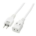 ヤザワ 耐トラ付テーブルタップ2個口 2m ホワイト Y02202WH(2)