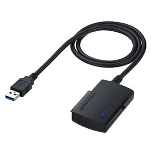 掠ץ饤 SATA-USB3.0Ѵ֥ HDDSSDؼɥ饤 ONOFFå Ĺ0.8m USB-CVIDE3