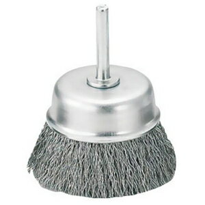 トラスコ中山 軸付カップブラシ 平面研磨用 φ65×軸6.0mm 線径0.3mm ステンレス線 TB-6633