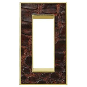 スガツネ工業 スイッチ・コンセントプレート タペストリー 《ヴィンテージシリーズ》 アリココブラウン..