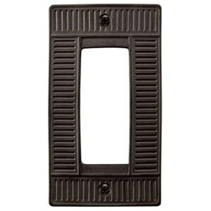 スガツネ工業 スイッチ・コンセントプレート 《ポタリーワッフルシリーズ》 ブラック(マット) PXP-PW01..