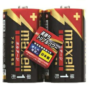 マクセル アルカリ乾電池 《ボルテージ》 単1形 2個入 横置きシュリンクパック LR20(T)2PY マクセル アルカリ乾電池 《ボルテージ》 単1形 2個入 横置きシュリンクパック LR20(T)2PY