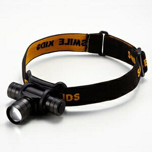 旭電機化成 LEDアルミヘッドランプ 防水型 電池式 白色LED×1灯 ベルトサイズ約300-460×25mm 上下角度・集光調節機能付 ACA-3101