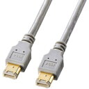 サンワサプライ IEEE1394ケーブル FireWire400対応 6pin-6pin 2m ライトグレー KE-1394-2K