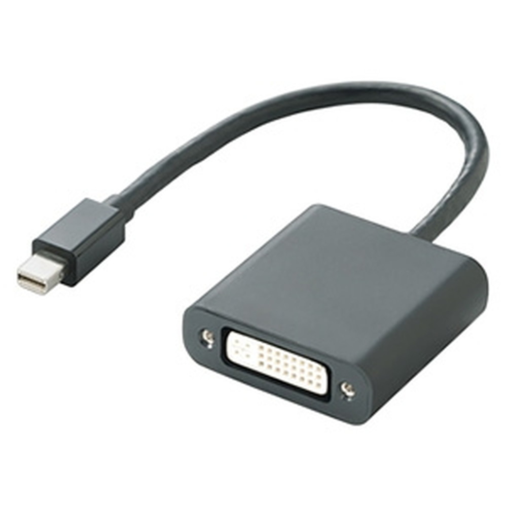 ELECOM MiniDisplayPort-DVIϊA_v^ miniDisplayPortIX-DVI-I24+5sX 0.15m ubN AD-MDPDVIBK