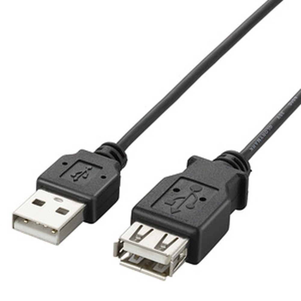 ELECOM USB2.0Ĺ֥ ˺٥ A-A᥹ 1m U2C-EXN10BK