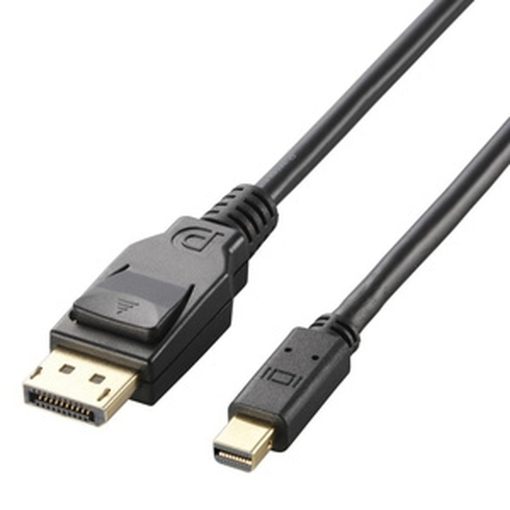 ELECOM fBXvC|[gP[u DisplayPort&trade;1.2aΉ miniDisplayPortIX-DisplayPortIX 1m CAC-DPM1210BK