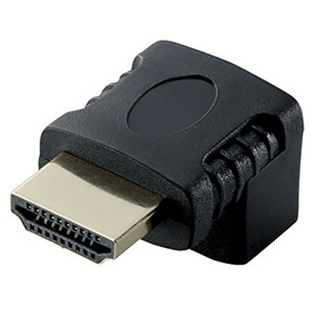 ELECOM L字型アダプタ HDMI端子用 下向き タイプAメス-タイプAオス AD-HDAAB02BK