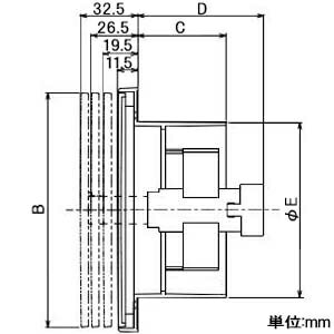 バクマ工業 樹脂製プッシュ式レジスター 遮音シート付 自然給気用 操作部着脱式 壁面・天井面取付兼用型 REPD-100JS 3