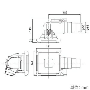 MAX 角型給気グリル エルボ・曲タイプ プラズマクラスター技術搭載 風量調節機構付 茶 ES-50KLB3-CX