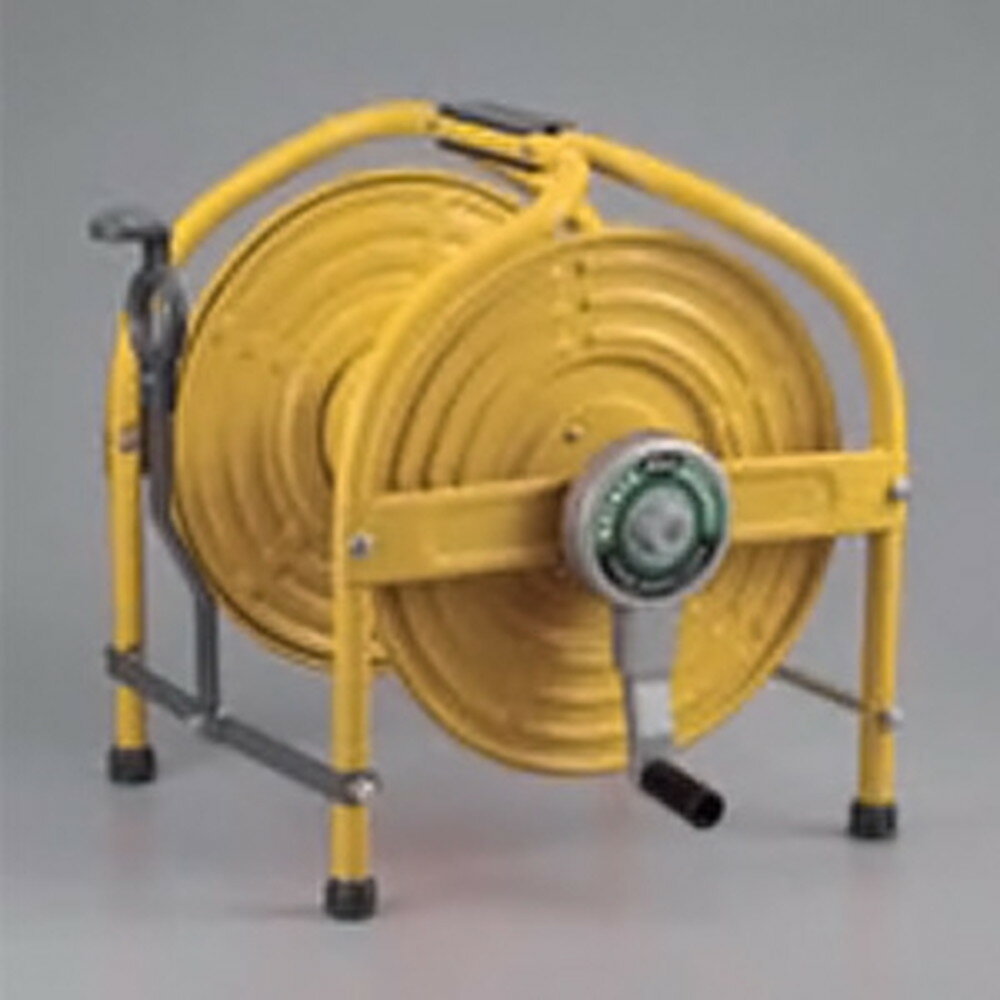 ハタヤ テツノホースリール 本体のみ 40m巻用 パワーハンドル付 イエロー HLA-0N(Y)