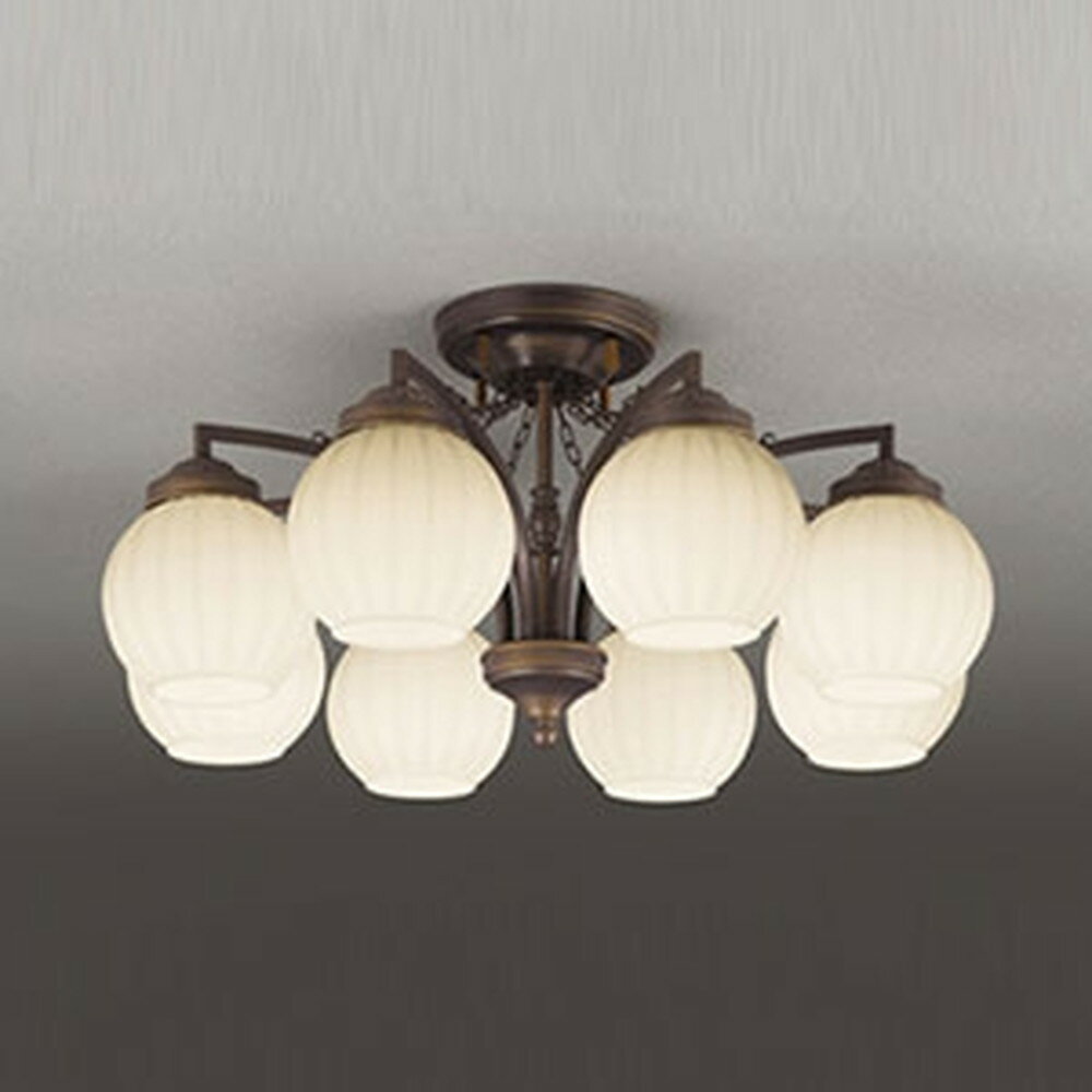 オーデリック LEDシャンデリア ～8畳用 5.2W×8灯タイプ 電球色～昼光色 調光・調色タイプ Bluetooth&reg;対応 OC257077BCのサムネイル