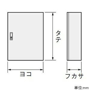 日東工業制御盤キャビネット板厚2.3mmタイプ防塵・防水形片扉鉄製基板付横600times;縦600times;深200mmRAV20-66