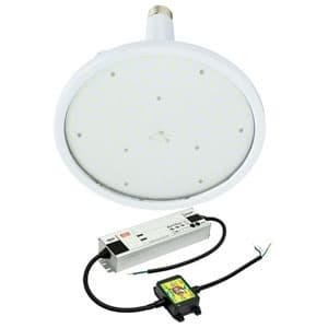 日動工業高天井用LED器具ハイディスク100W口金式高効率タイプ水銀灯400W相当昼白色直流電源装置外付け型ワイドタイプ口金E39クリアL100V2-E39-HW-50K