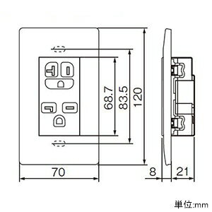 �ѥʥ��˥å� ���100��200Vʻ�����ϥ��󥻥�� 15��20A���� ñ3ʬ�������� �ץ졼���� WTL1923WK