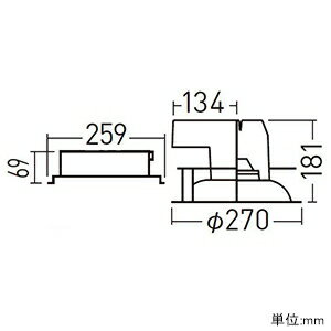 パナソニックLEDダウンライトLED1500形HID300形器具相当埋込穴φ250調光タイプ昼白色拡散55deg;XND9986SNKLR9