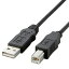 ELECOM USB2.0֥ A-B ϥե꡼֥ ʰץѥå 1m ֥å USB2-ECO10