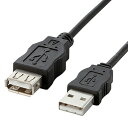 ELECOM USB2.0延長ケーブル Aオス-Aメスタイプ ハロゲンフリーケーブル 簡易パッケージ 2m USB-ECOEA20(2)