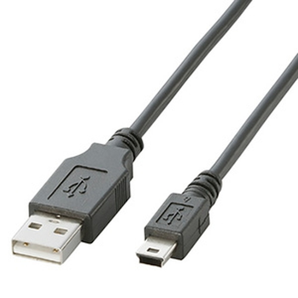 ELECOM USB2.0P[u A-miniB^Cv 0.5m U2C-M05BK