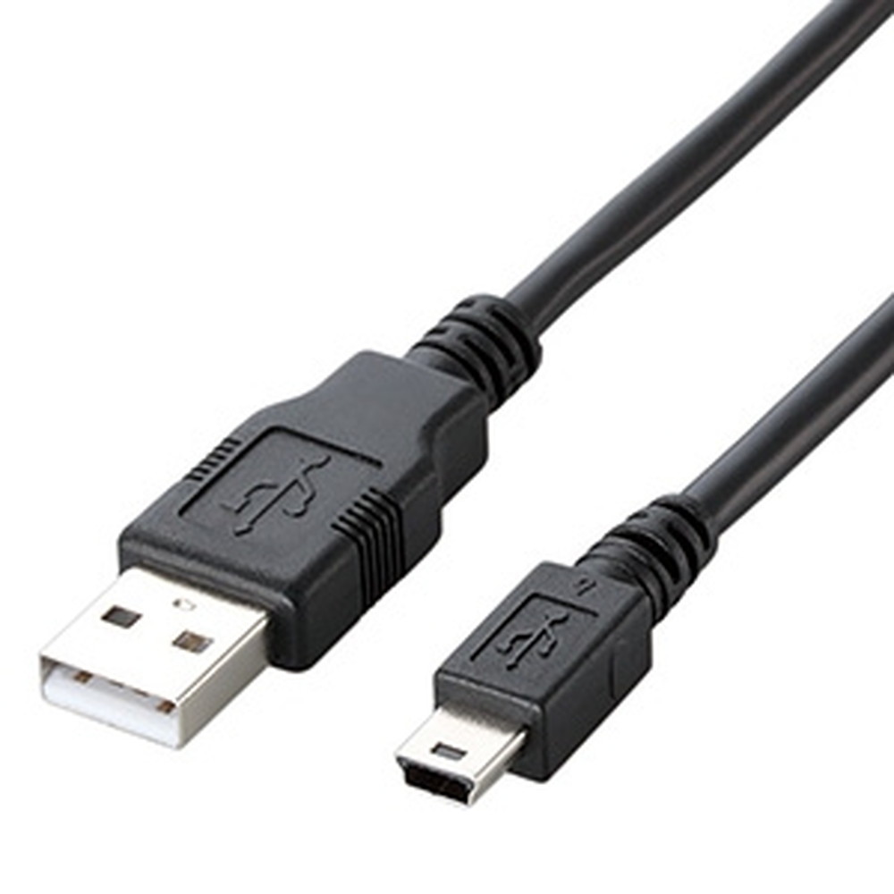 ELECOM USB2.0֥ A-miniB ʰץѥå 0.5m U2C-JM05BK