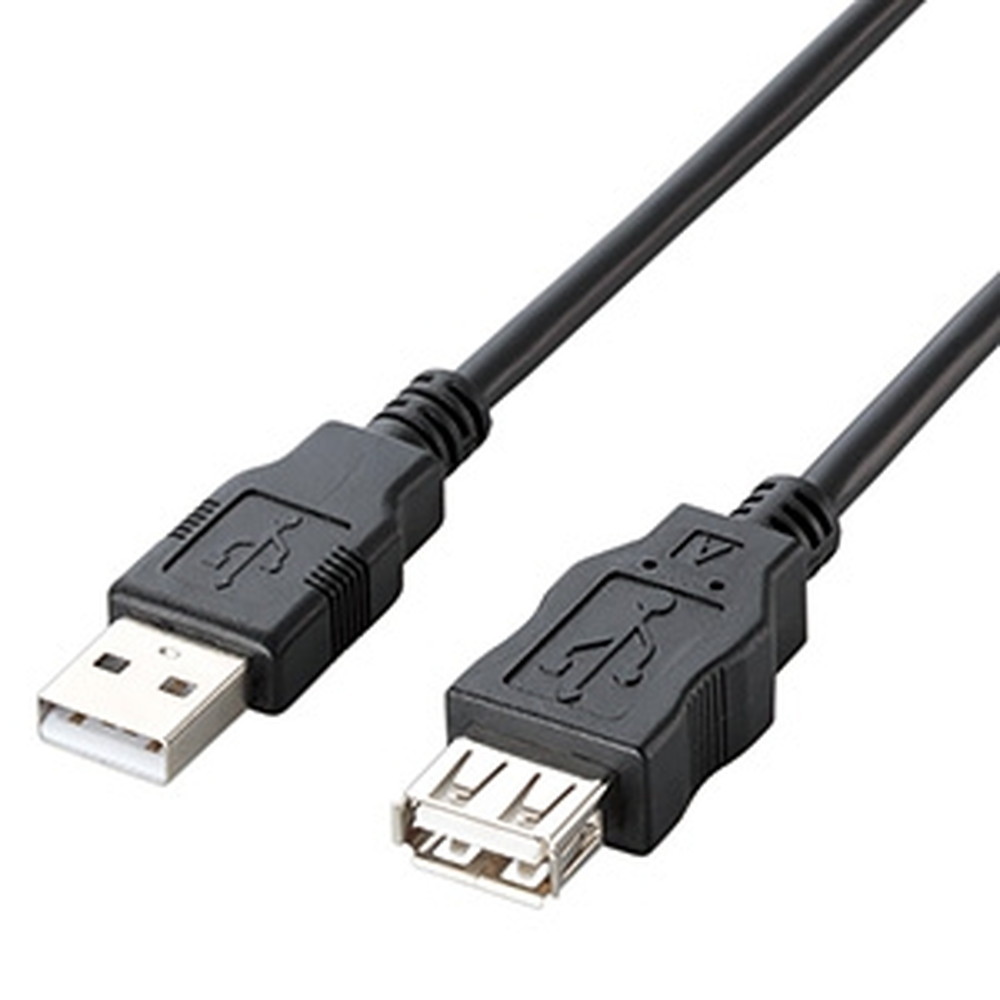 ELECOM USB2.0Ĺ֥ A-A᥹ ʰץѥå 0.5m U2C-JE05BK