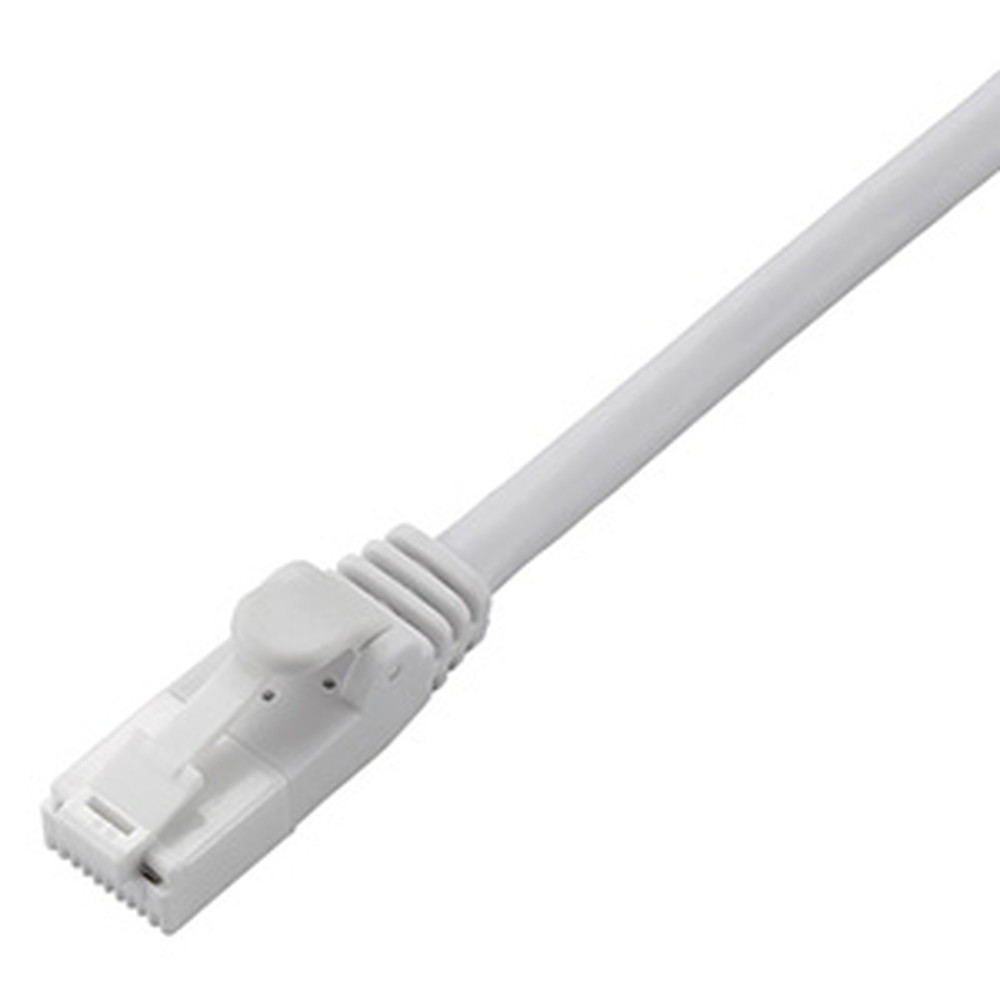 ELECOM LANケーブル スタンダードタイプ CAT6対応 ヨリ線 ツメ折れ防止タイプ 環境配慮パッケージ 長さ2m ホワイト LD-GPT/WH2/RS