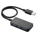 ELECOM USB3.0nu oXp[^Cv 4|[g P[u30cm U3H-A411BBK