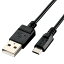 ELECOM USB2.0֥ A-microB ʰץѥå 0.9m U2C-JAMB09BK