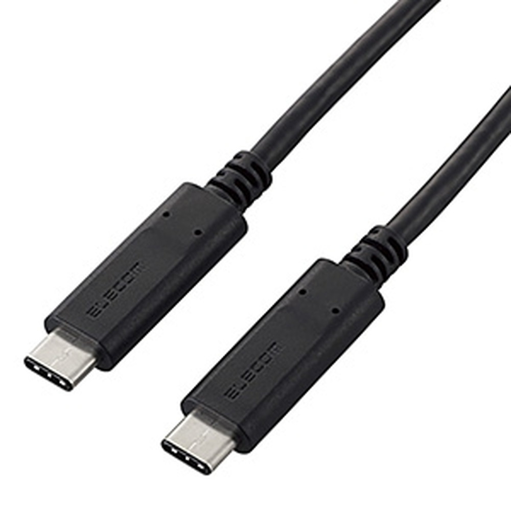 ELECOM USB2.0ケーブル TypeC-TypeCタイプ PowerDelivery対応 2m U2C-CC5P20NBK