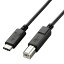 ELECOM USB2.0֥ TypeC-B 0.5m U2C-CB05NBK