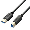 ELECOM USB3.0ケーブル A-Bタイプ 1m USB3-AB10BK(2)