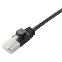 ELECOM LANケーブル スリムタイプ CAT6準拠 ヨリ線 ツメ折れ防止タイプ 長さ3m ブラック LD-GPST/BK30
