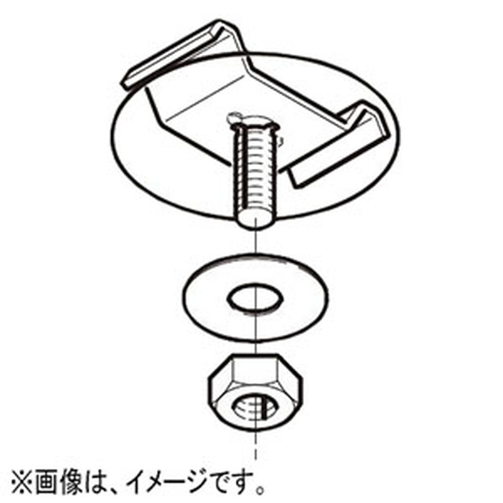 ネグロス電工 開口下向き用器具取付金具 《ダクト》 DP7タイプ W3/8 電気亜鉛めっき 銀 DK7-9