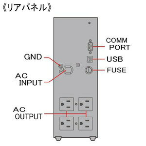 サンワサプライ 小型無停電電源装置 750VA/525W 単相2線 オフライン方式 UPS-750UXN