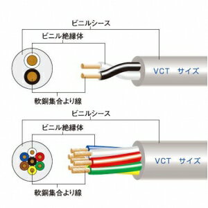 ٻ ӥ˥륭֥䥱֥ 8.0㎟ 3 100m VCT8.0SQ3C100m