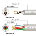 富士電線 ビニルキャブタイヤケーブル 14&#13215; 2心 100m巻 VCT14SQ×2C×100m