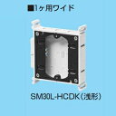 未来工業 【ケース販売特価 20個セット】 結露防止ボックス 真壁用スイッチボックス 浅形 1ヶ用ワイド(36mm) SM30L-HCDK_set