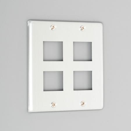 Rakuten - アメリカン電機 1042A 新金プレ-ト 複式横型2ケ用