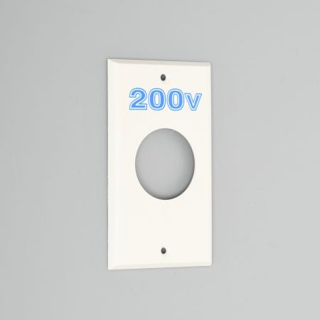 Rakuten - アメリカン電機 1321N-200 エンプラプレ-ト 大穴1ケ用 200V