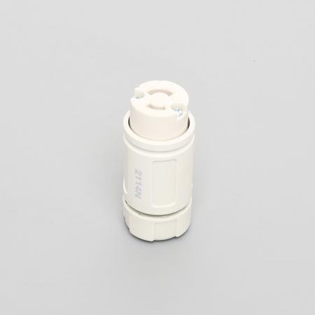 Rakuten - アメリカン電機 2114N-IV 引掛形 コードコネクタボディ(ナイロンカバー) 白 2P 15A 125V