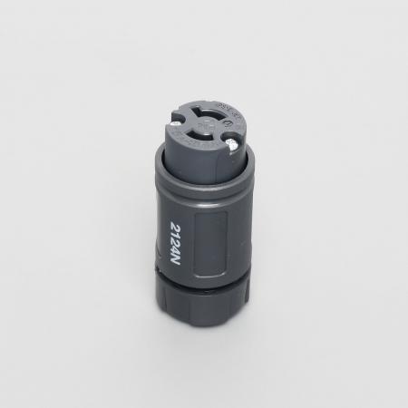 乐天商城 - アメリカン電機 2124N 引掛形 コードコネクタボディ(ナイロンカバー) 2P 15A 250V