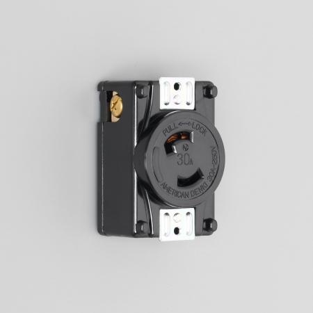 Rakuten - アメリカン電機 2320-P 引掛形 パネル用コンセント 2P 30A 250V